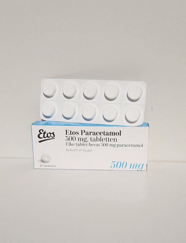 Paracetamol volwassenen doosje